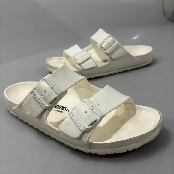 Birkenstock 40EU 7M 9L Arizona Essentials EVA Eggshell Lightweight Slide Sandals - Picture 1 of 7